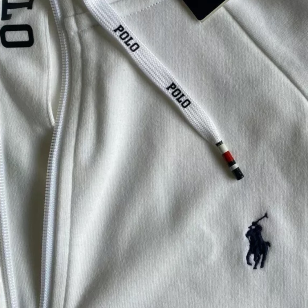 $148 NWT Mens Polo Ralph Lauren 1/4 Zip Color-Block Cotton Pullover Sweatshirt - Picture 3 of 4